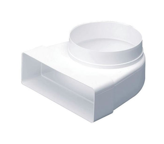 125mm To 204 X 60 Rigid Plastic 90 Degree Transformer
