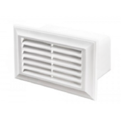 204 X 60mm Plastic Duct Air Brick