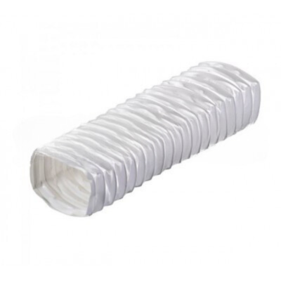 204 X 60mm Rectangular PVC Flexible Ducting 1 Meter Length